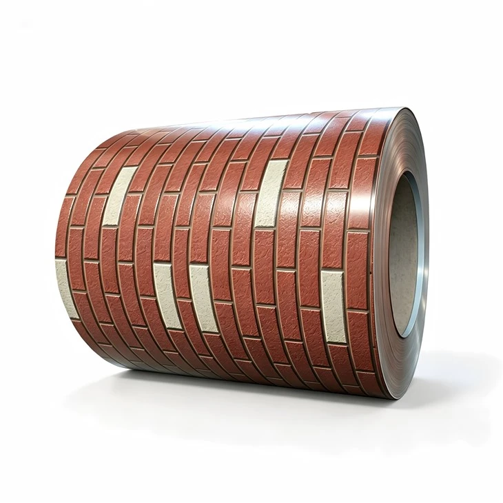 Brick Pattern PPGI Coil | Prepainted Galvanized Steel for Wall Panels suppliers